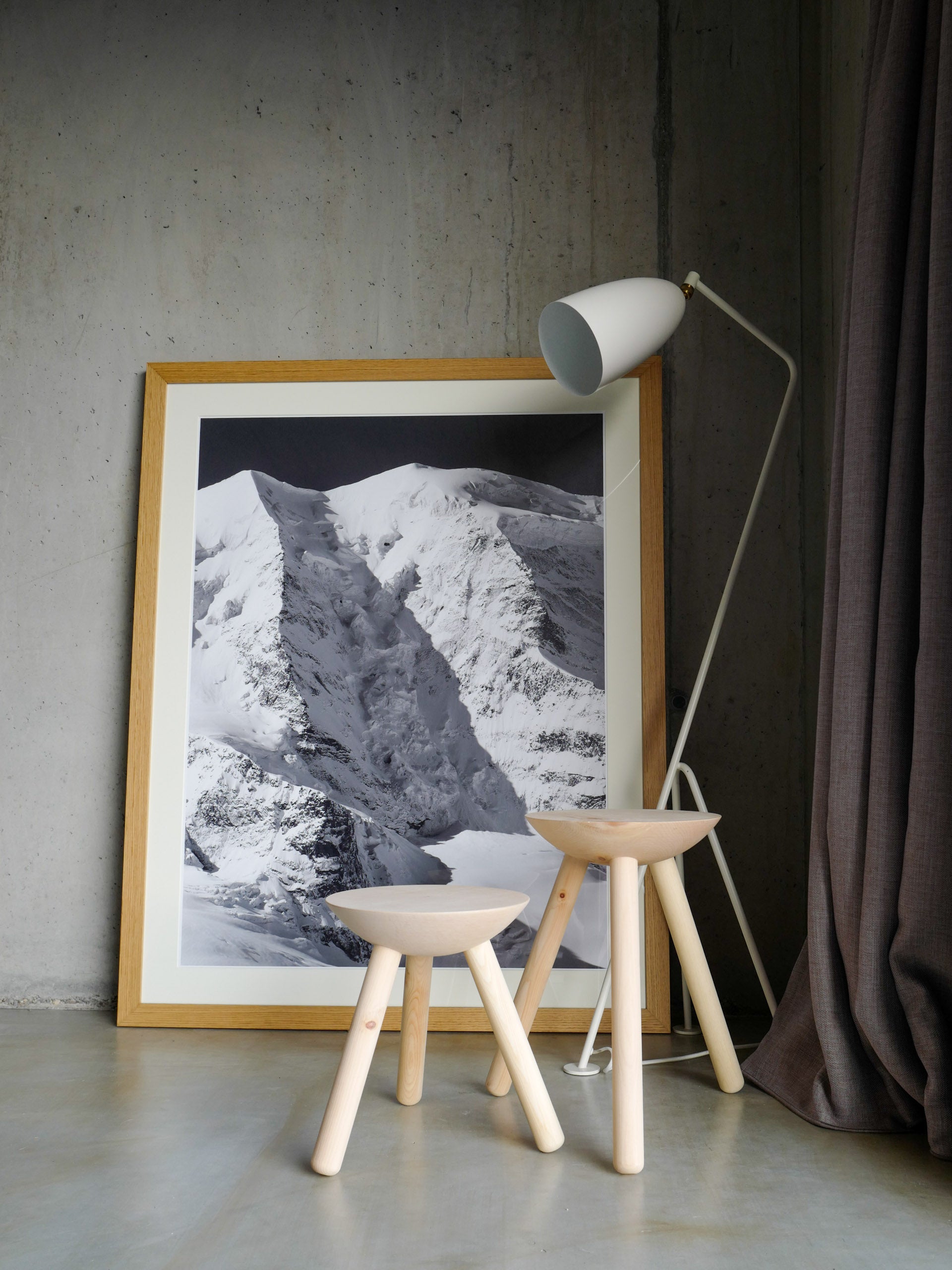 Arven­holz Hocker «Milk to go»