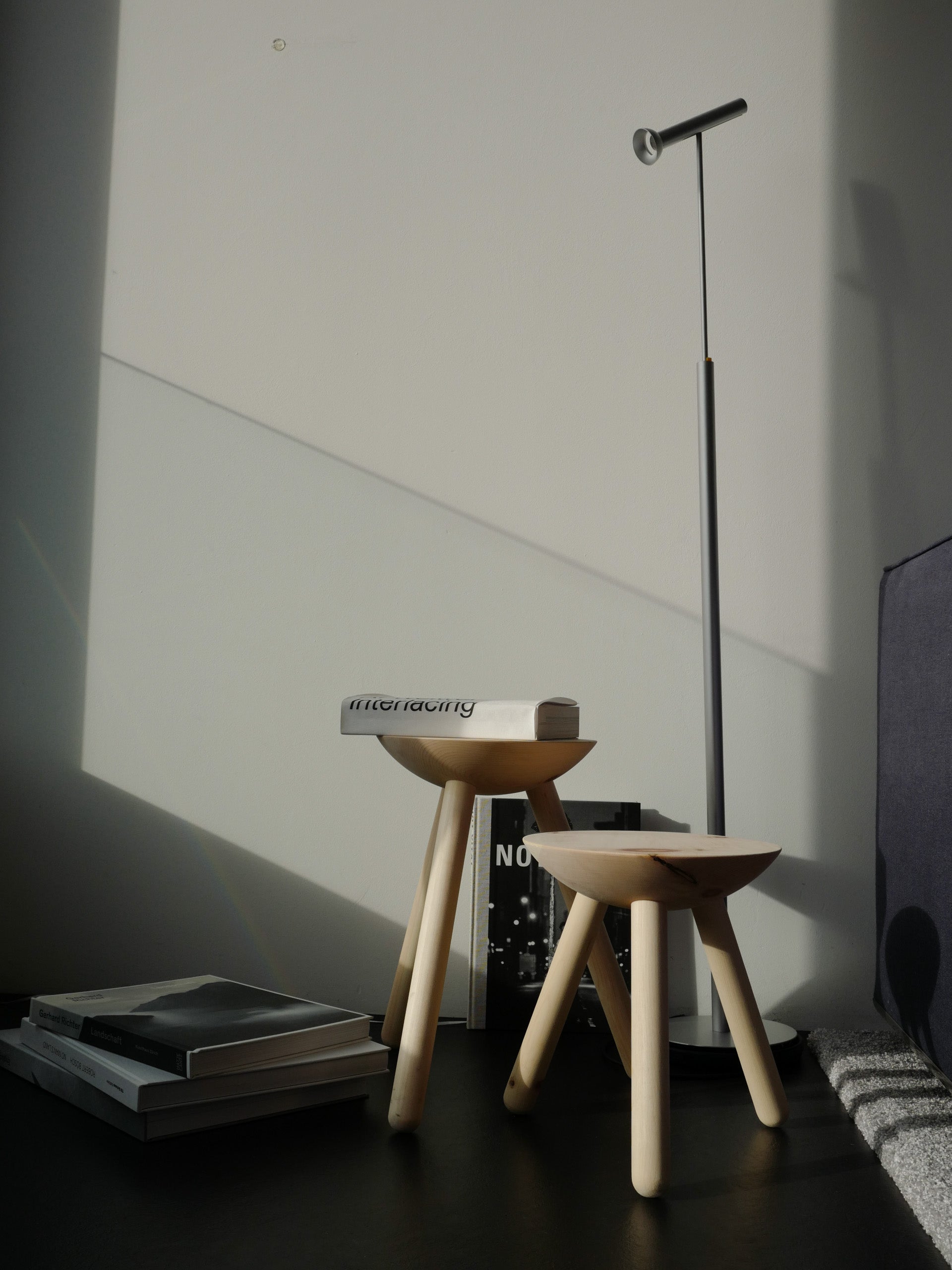 Arven­holz Hocker «Milk»