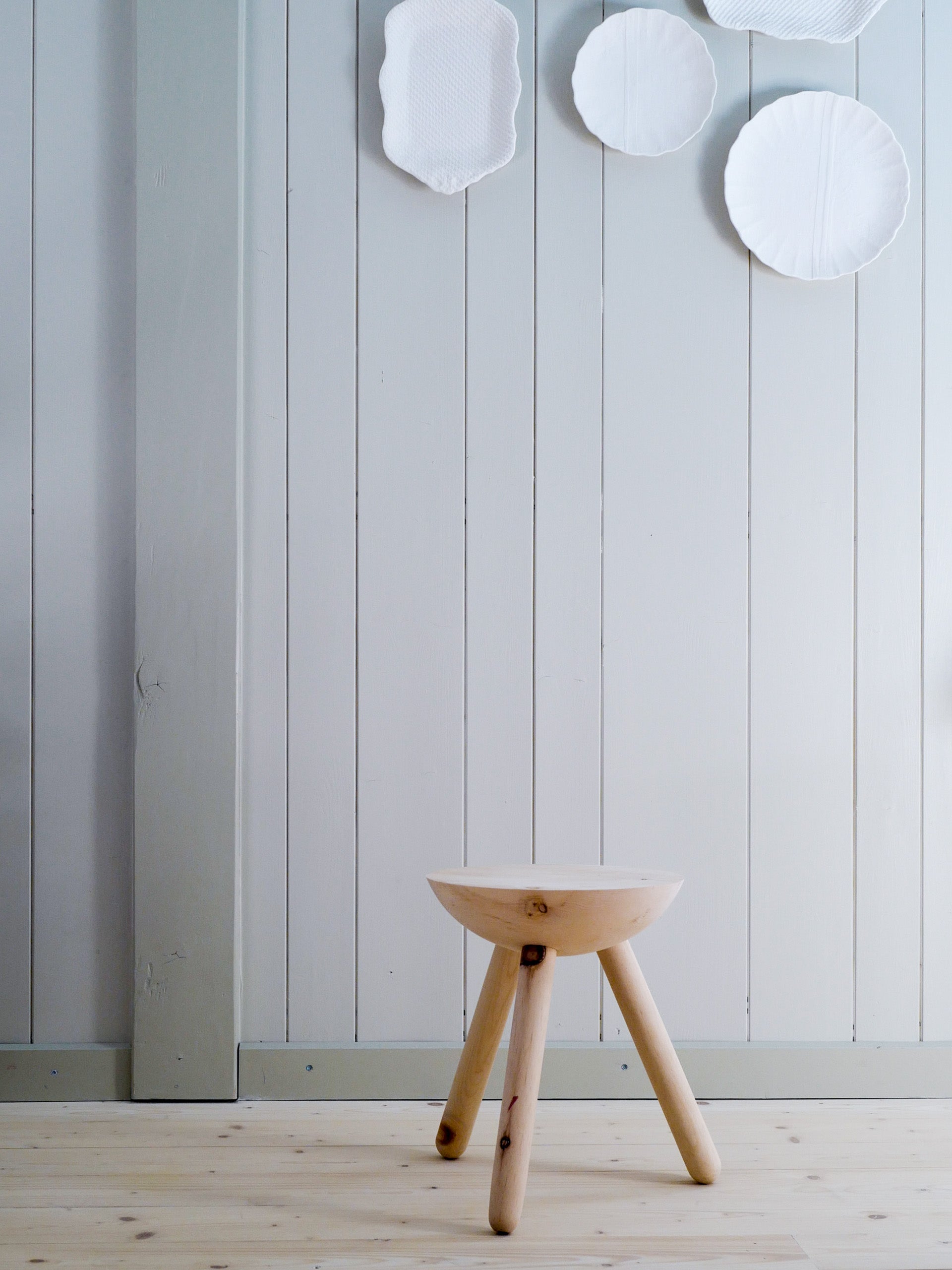 Arven­holz Hocker «Milk to go»
